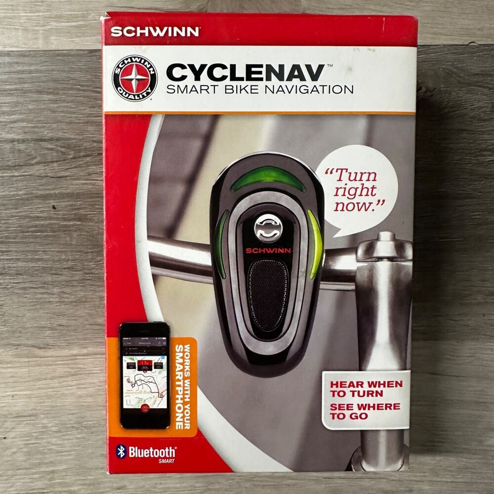 SCHWINN Cyclenav Smart Bike Navigation Bluetooth SW77771-2 New Guide Your Ride